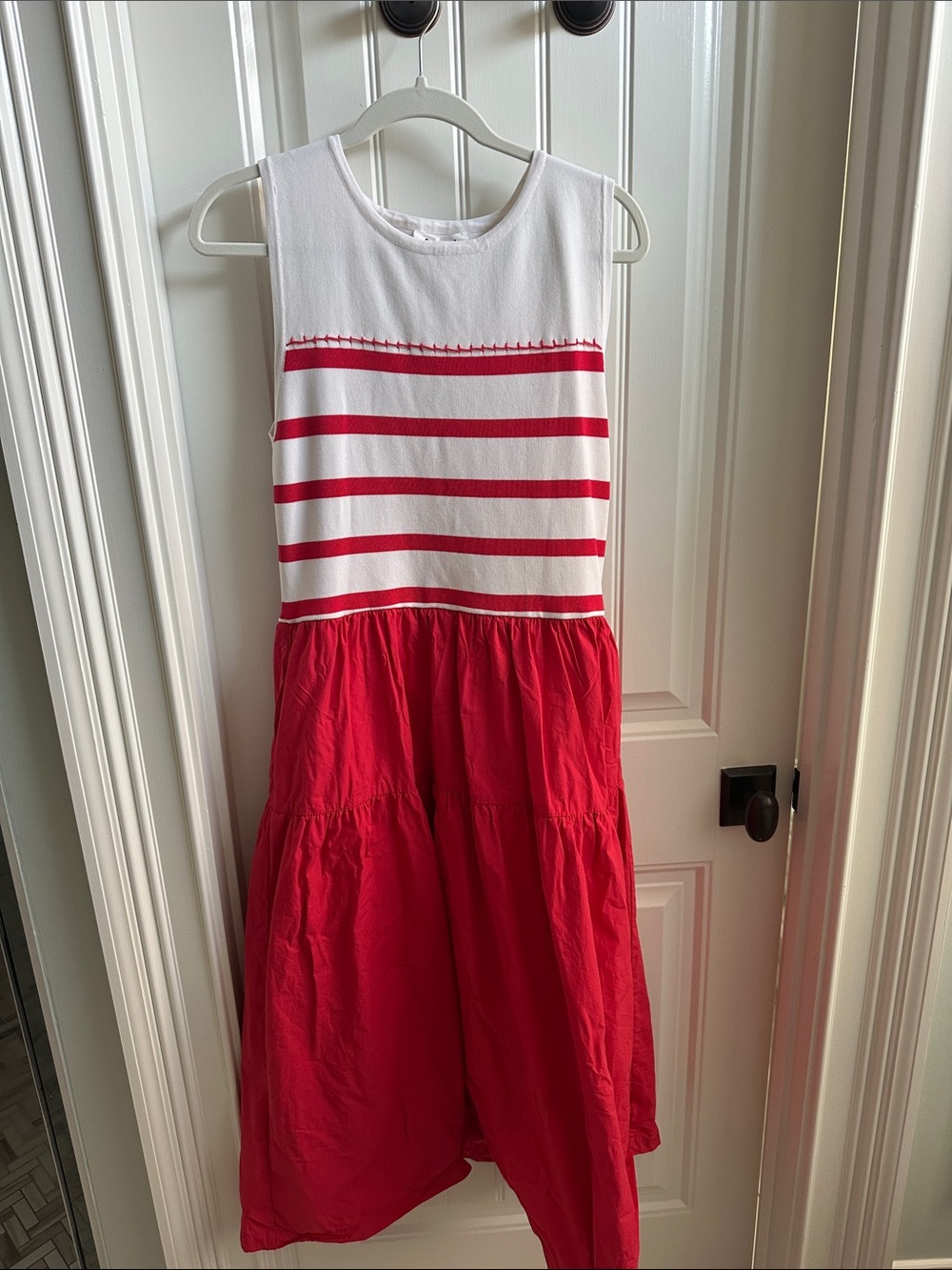 &Merci size large mixed media maxi dress